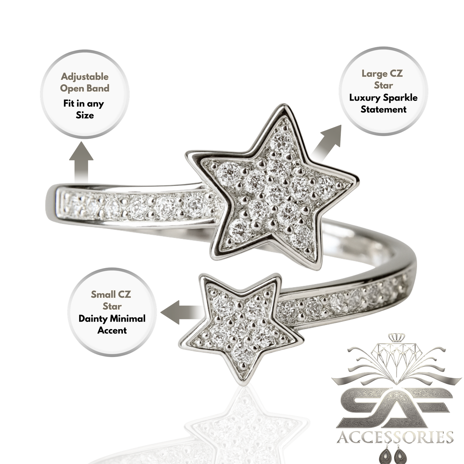 AD Celestial Star Duo Ring