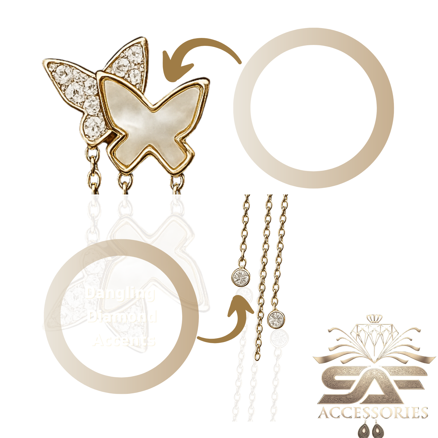 Ethereal Butterfly Drop Earings