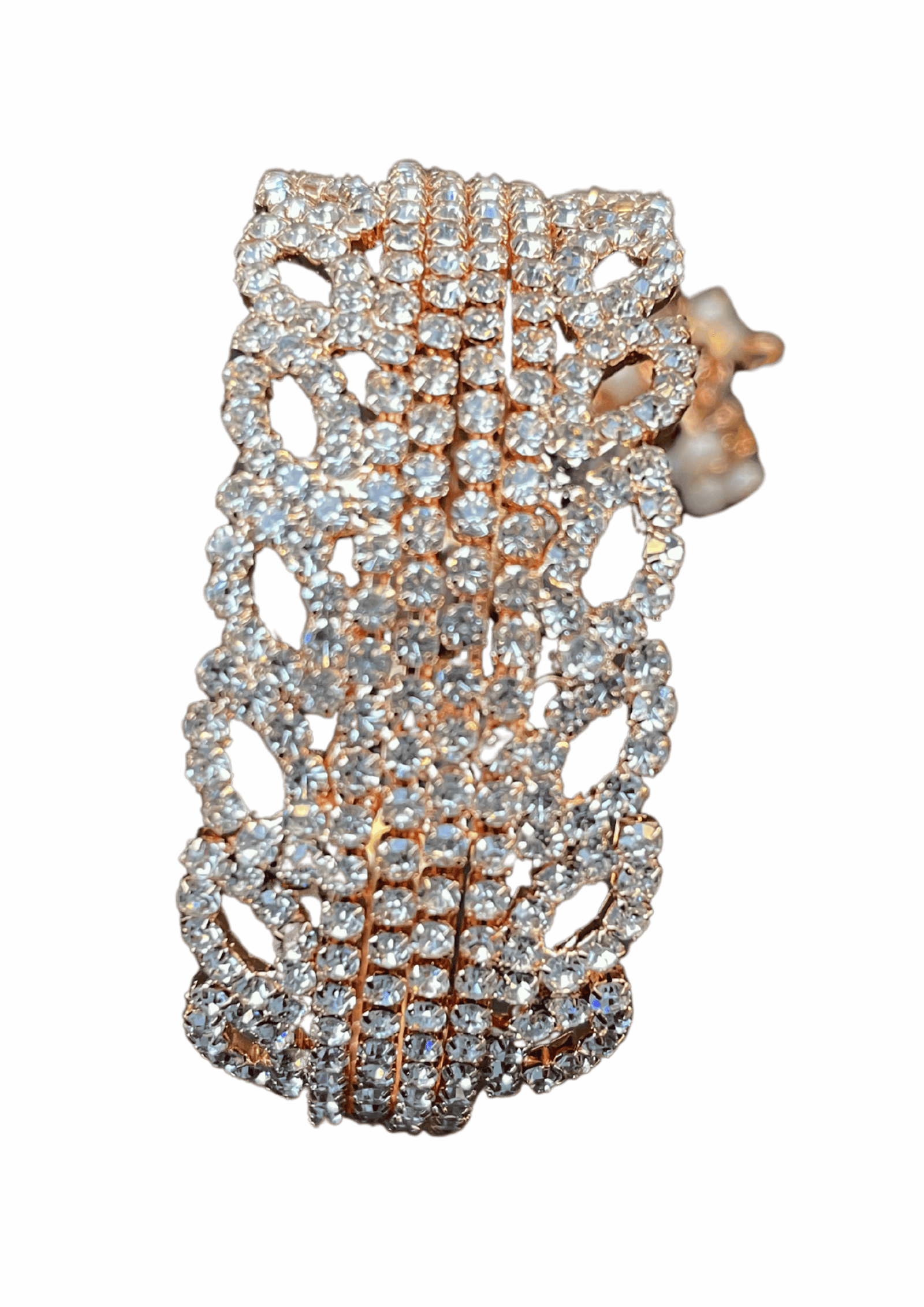 Elegant Gold-Plated Diamond Bracelet