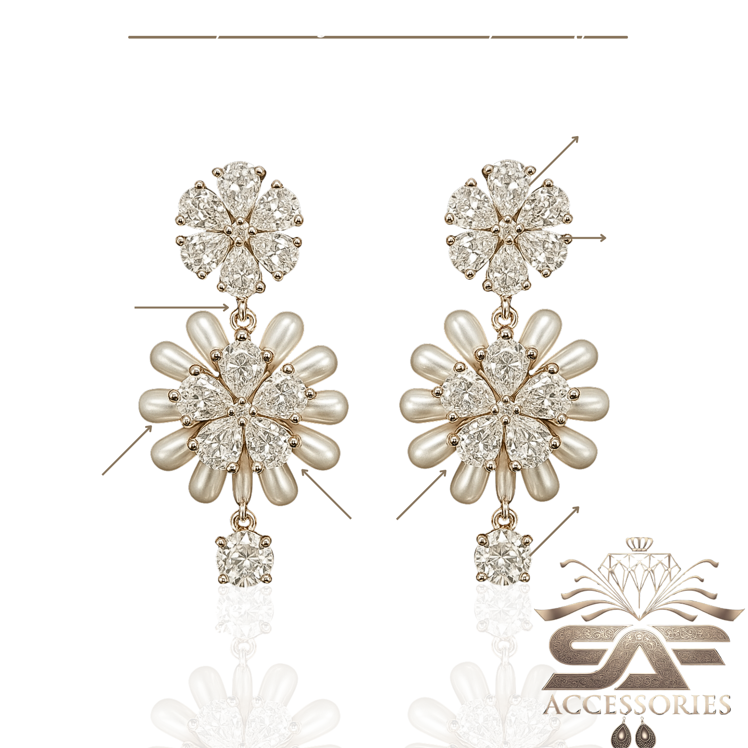 Radiant Floral Burst Drop Earrings