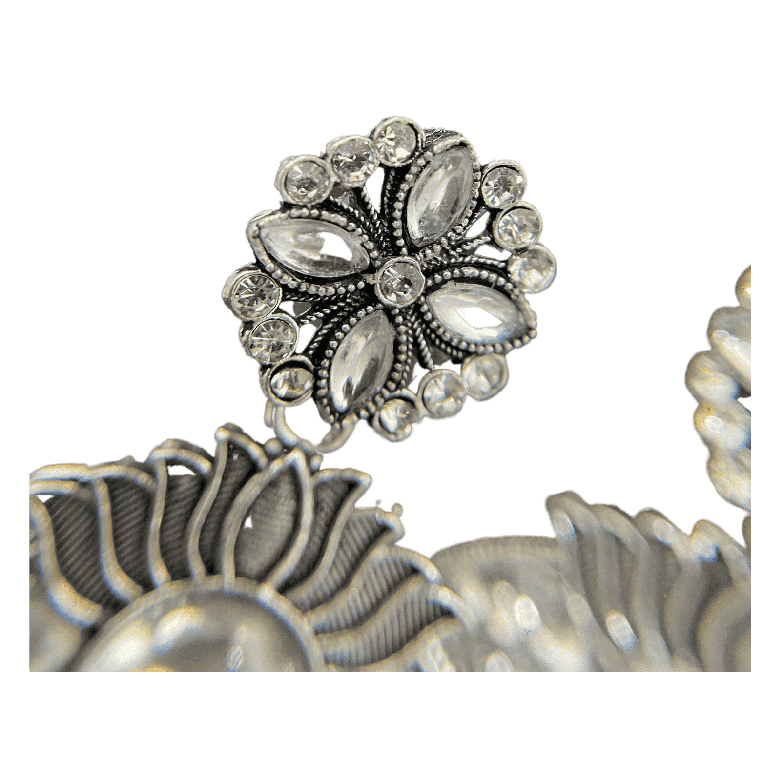 Antique Mirror Work Dangler Earrings