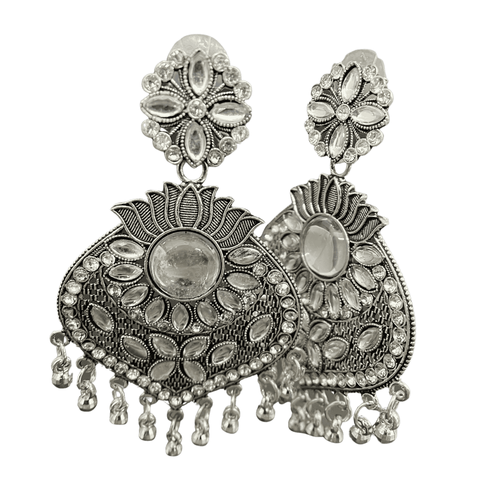 Antique Mirror Work Dangler Earrings