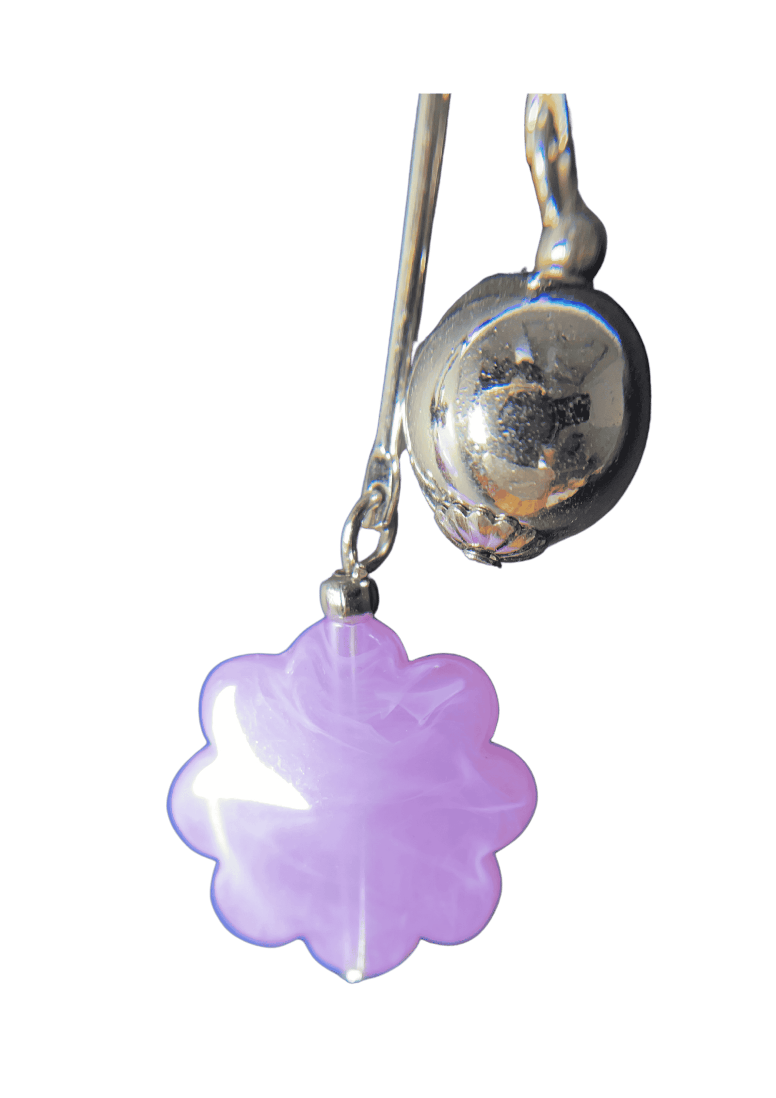 Vintage Purple Petal Earings